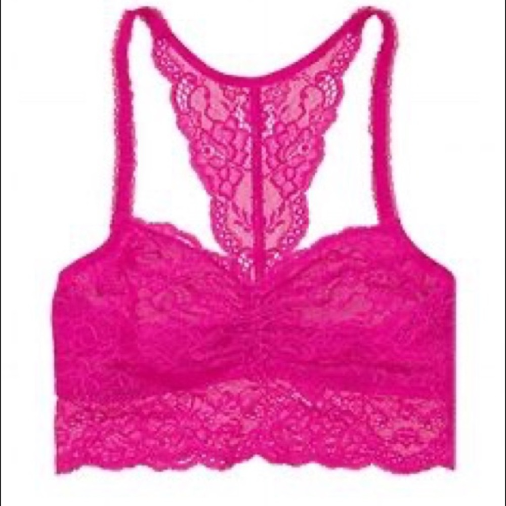 Victorias Secret PINK SheerLace Racerback …
